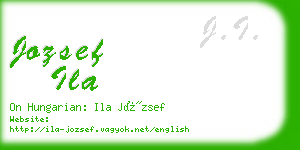 jozsef ila business card